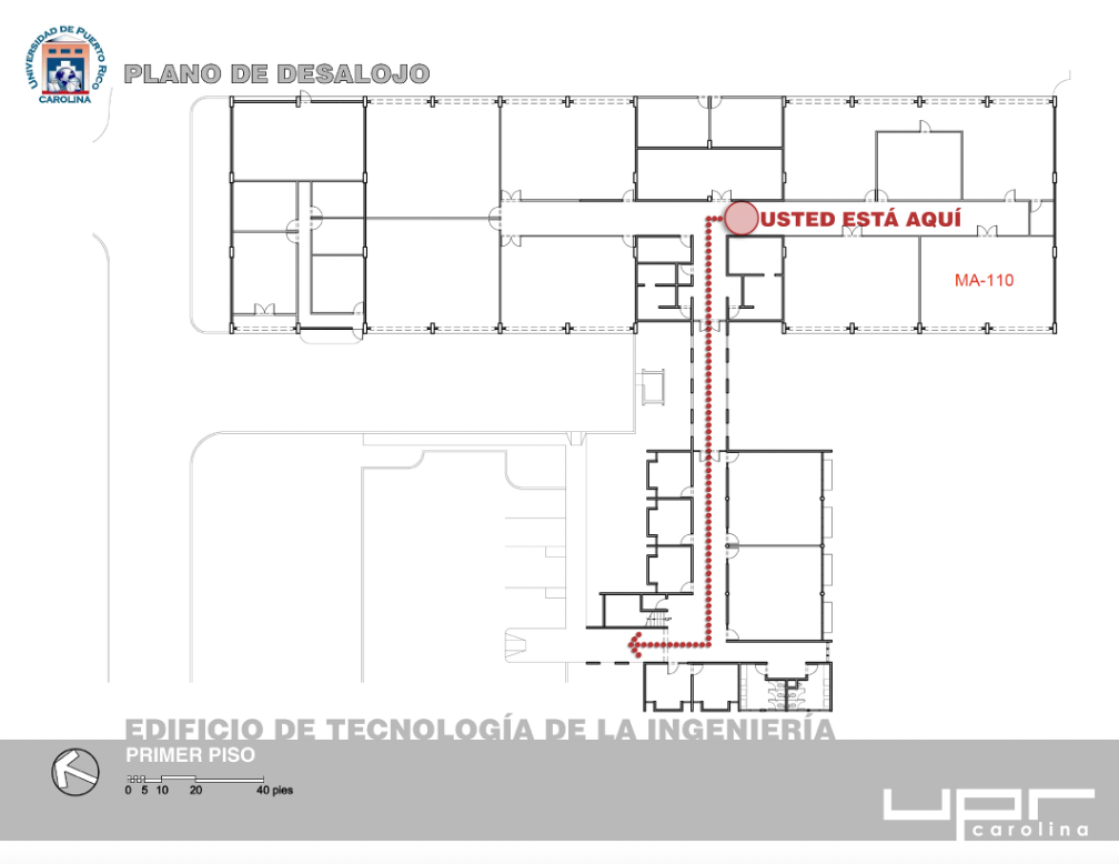 Plano evacuación MA-110