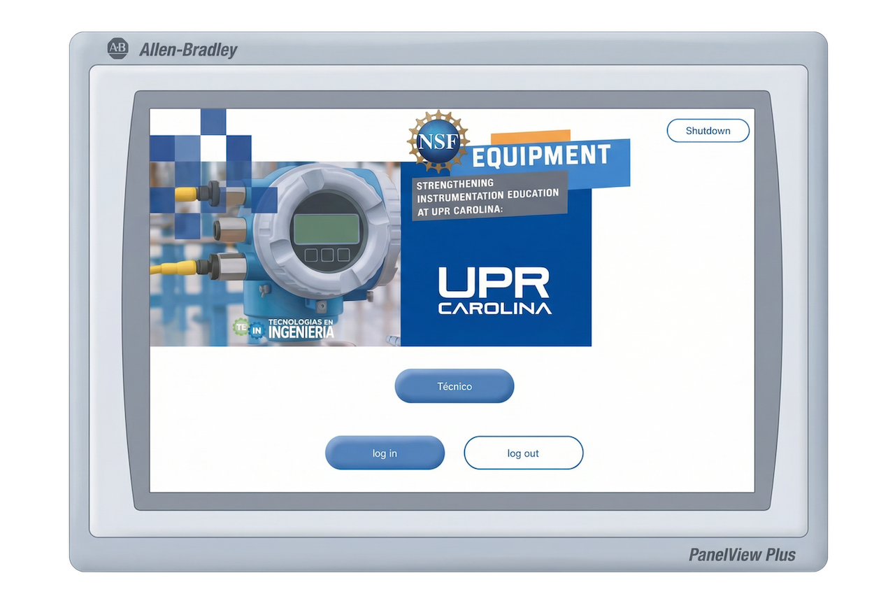 PanelView pantalla inicio